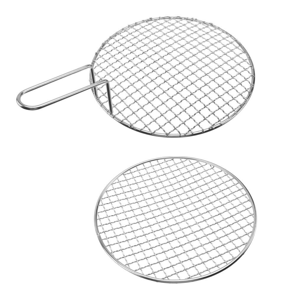 2 PCS Racks Stainless Steel BBQ Mesh Thick Barbecue Grill Dad