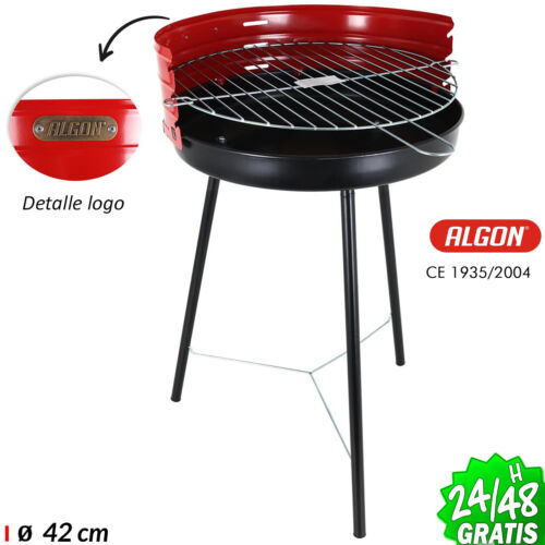BBQ Barbeque Charcoal Portable Detachable for BBQ 42cm With Grill Beach Camping