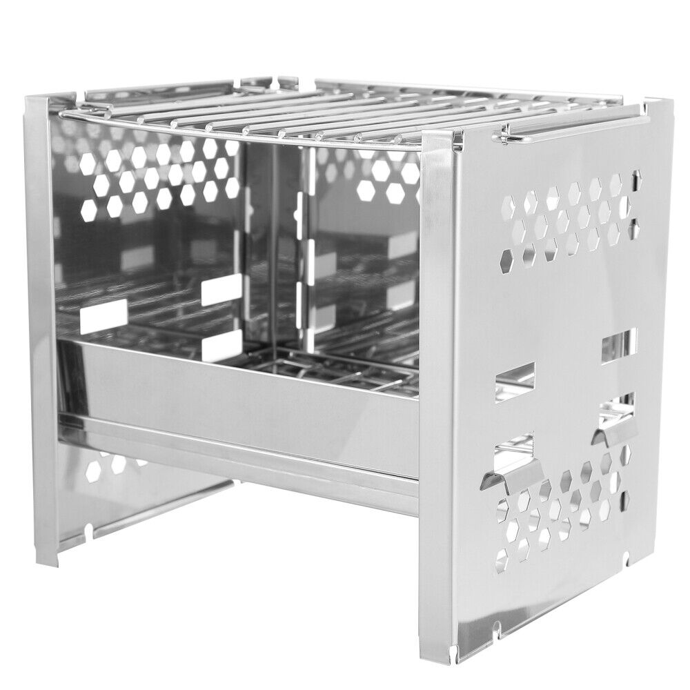 Folding Hiking Grill Rack Travel Barbecue Grill Backpacking Stove Rack