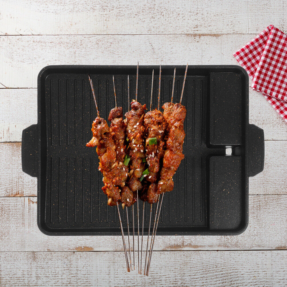 Barbecue Grill Plate Grill Griddle Pan Portable Grill Pan Nonstick Gill Pan