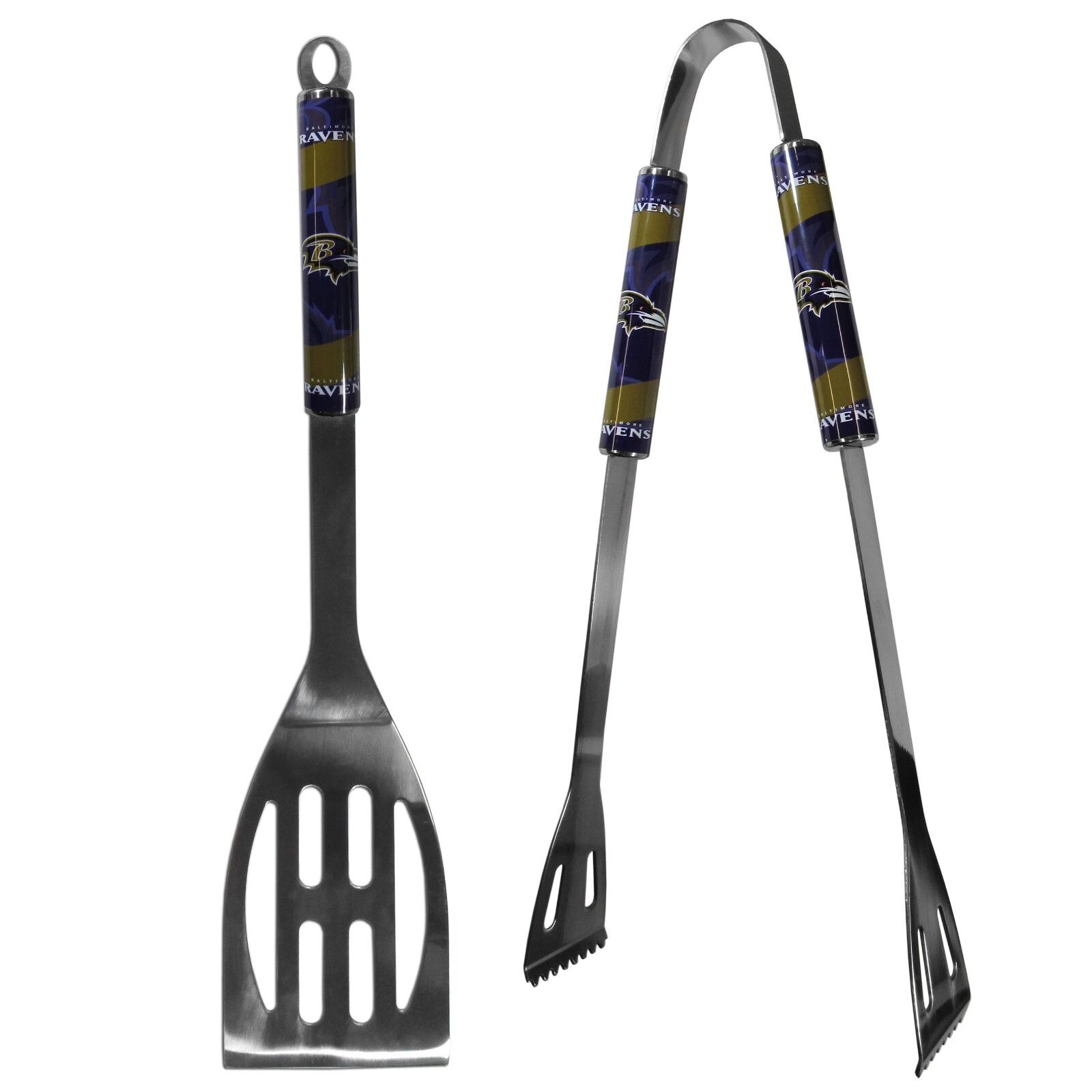 Baltimore Ravens NFL Tailgating 2 Pc BBQ Grill Set, Grilling Barbecue