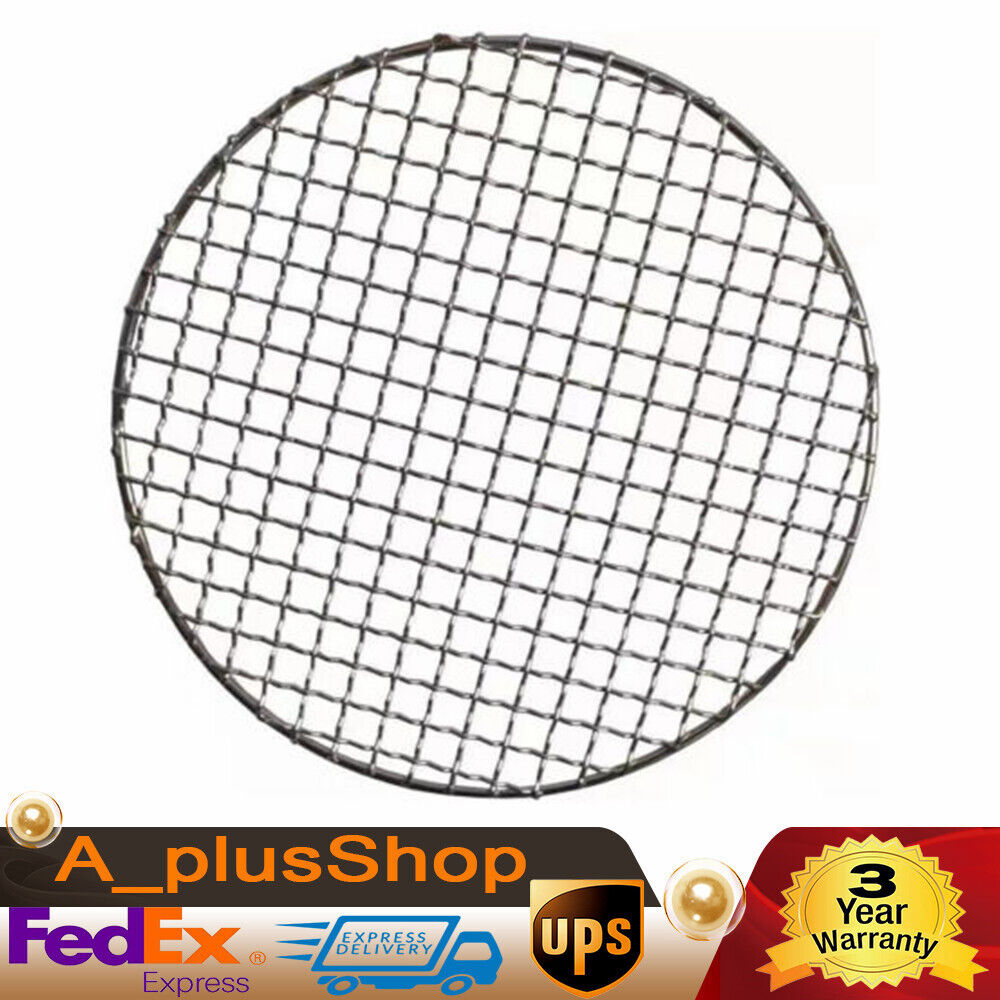 16 Inch Round Barbecue Grill Net Mesh Rack Grid Stainless Steel Grate Steam Net