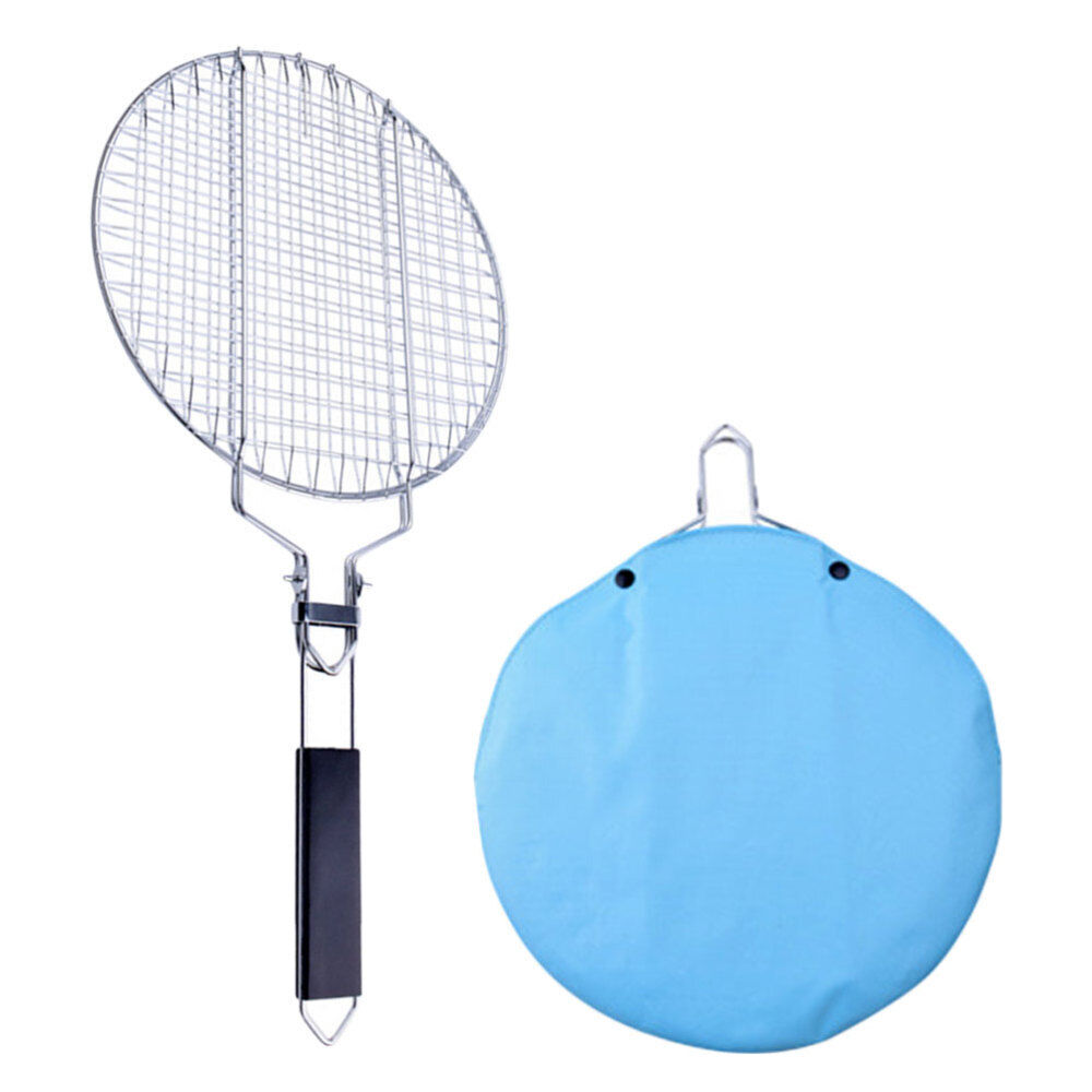 Hang Grilled BBQ Net Barbecue with Storage Bag Evenly Heated