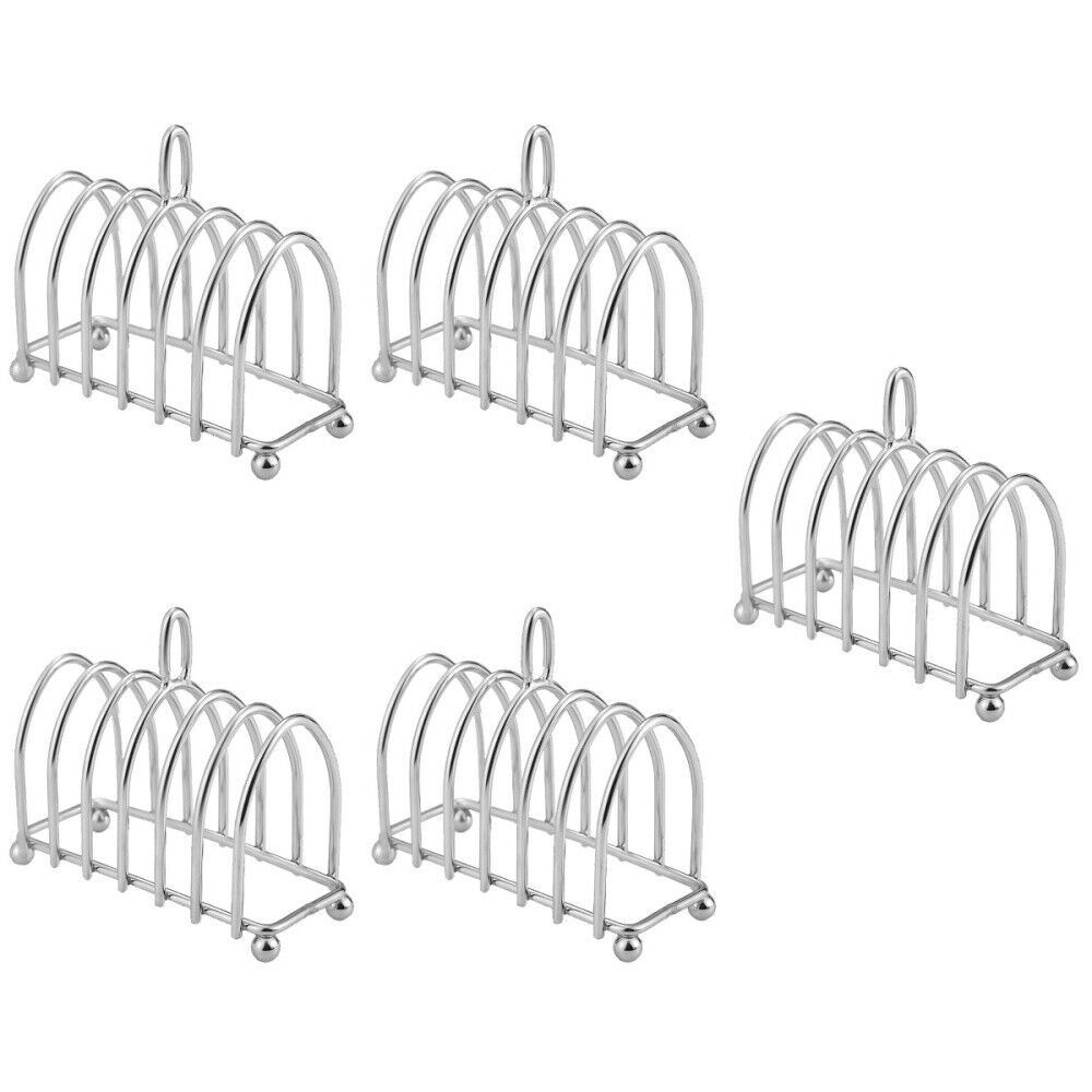 5 PCS Pancake Sandwich Bread Holder Toast Stand Barbecue Grill